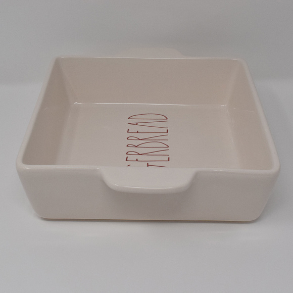 Rae Dunn Gingerbread Baking Dish Red Letters New Christmas Holiday Party Winter - Picture 8 of 8